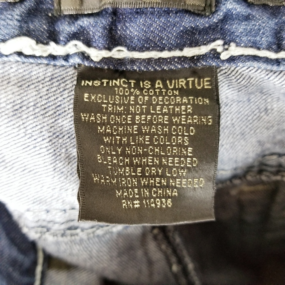 HELIX relaxed bootcut jeans cross flap 36x34 - Picture 6 of 7